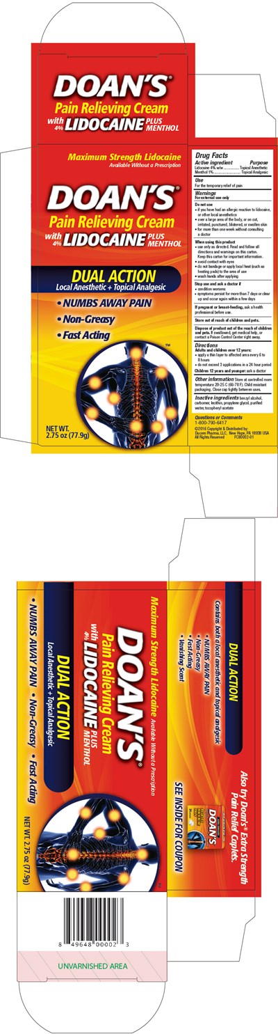 doans-01.jpg Principal Display Panel - 77.9 g Tube Carton - doans 01