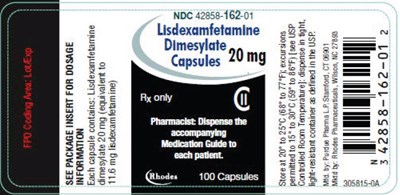lisdexcaps-11.jpg PRINCIPAL DISPLAY PANEL - 20 mg Capsule Bottle Label - lisdexcaps 11