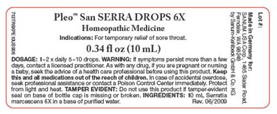 Principal Display Panel 10 mL Label (San Serra 01)