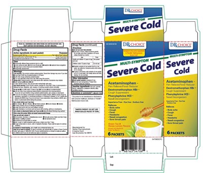 Multi Symptom Severe Cold Acetaminophen, Dextromethorphan Hbr, Phenylephrine HCl (Image 01)