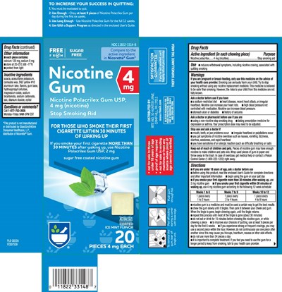 Nicotine 4 mg Ice Mint Coated Usp Gum Delisted 1