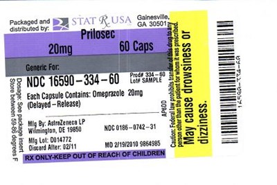 LABEL IMAGE - PRILOSEC 20MG LABEL
