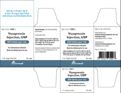 1 - vasopressin injection 20 units per ml   1 ml 3