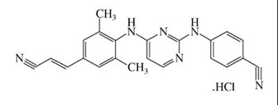 Rilpivirine hydrochloride structural formula - image 02