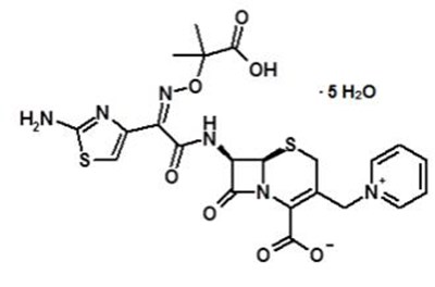 Figure 1 Chemical Structure Of Ceftazidime Pentahydrate (Avycaz 01)