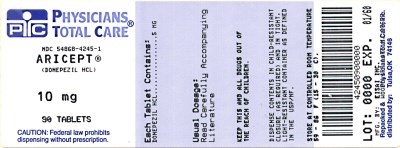 image of 10 mg package label - 4245