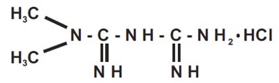 Description (Metformin HCl Structure)