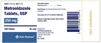 Metronidazole Spl 250mg500s