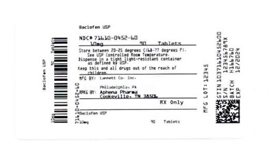 71610-0452-60.jpg Bottle Label 10 mg - 71610 0452 60