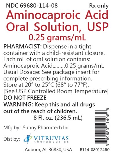 aminocaproic-acid-oral-solution-usp-2.jpg bottle label - aminocaproic acid oral solution usp 2