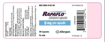 Principal Display PanelNDC 0023-6142-30RAPAFLO8 mg per capsule30 CapsulesRx Only - rapaflo 07