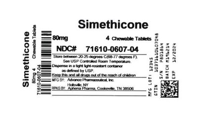 Bottle Label 80 mg - 71610 0607 04