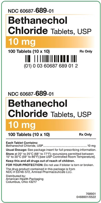 10 mg Bethanechol Chloride Tablets Carton - Carton