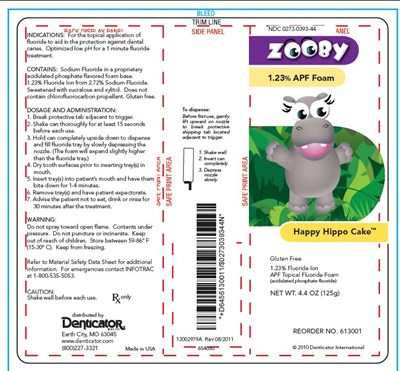 Product Label Zooby Happy Hippo Cake (Happy Hippo)