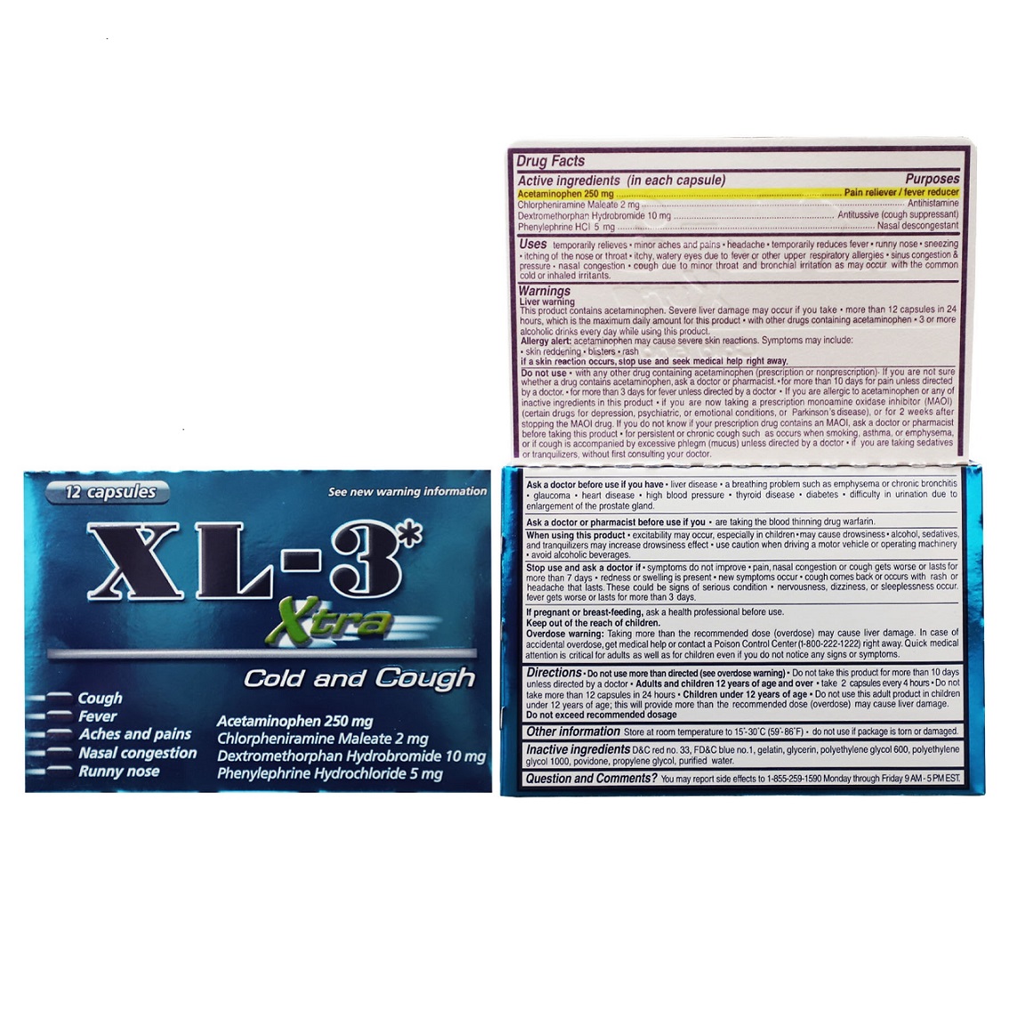 Cough And Cold Xl3 Xtra Images Acetaminophen Chlorpheniramine Maleate