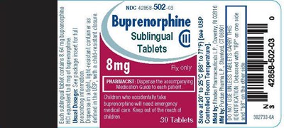 Principal Display Panel (8 mg Tablet Bottle Label)