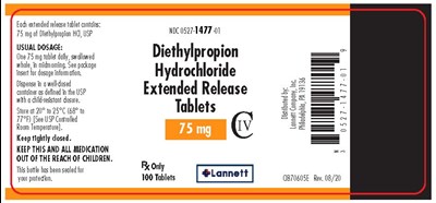 diethylpropion-hydrochloride-extended-release-tabl-2.jpg label - diethylpropion hydrochloride extended release tabl 2