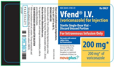 Principal Display Panel (200 mg Vial Label)