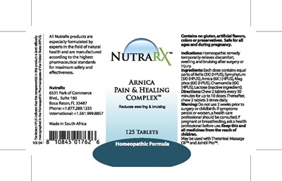 NutraRXArnicaPain.jpg bottle label - NutraRXArnicaPain