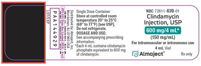 clindamycin-04.jpg PRINCIPAL DISPLAY PANEL - 4 mL Vial Label - clindamycin 04