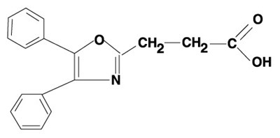 Image Description (Oxaprozin Chemical Structure)