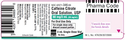Vial Label (Caffeine Viallabel)
