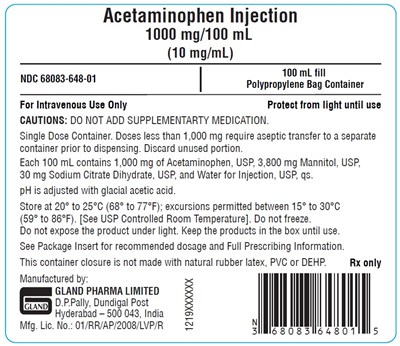 Acetaminophen-spl-bag-label-100ml (Acetaminophen Spl Bag Label 100ml)