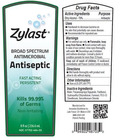 Zylast Broad Spectrum Antimicrobial Antiseptic 8 Fl Oz 236.6 mL (Zylast Antiseptic 2)