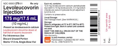 Levoleucovorin Spl 175 mg Container