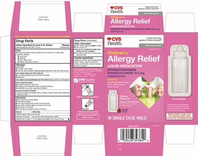 Cvs Health Children's Allergy Relief  10 Single Dose Vials (Benadryl 01)