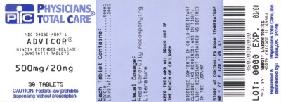 Advicor 500mg/20mg (4807)