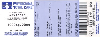 1000 mg/20 mg Label (5087)