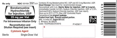PACKAGE LABEL-PRINCIPAL DISPLAY PANEL-25 mg per vial - Container Label - bendamustine fig2