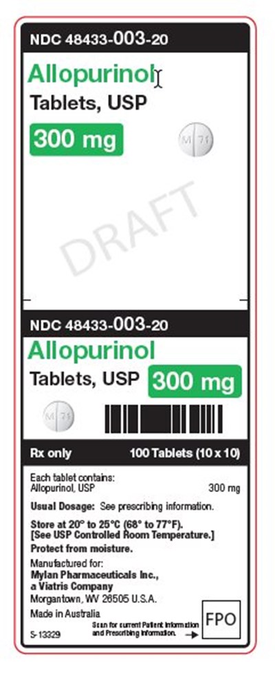 Allopurinol Tablets, Usp 300 mg Unit Carton Label (Image 04)