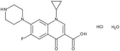 Chemical Structure-Ciprofloxin - figure 01