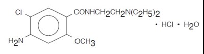 Image Description (Metoclopramide Structure)