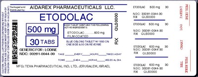 Image Label (Etodolac Tab 400mg 500mg For Teva 3)