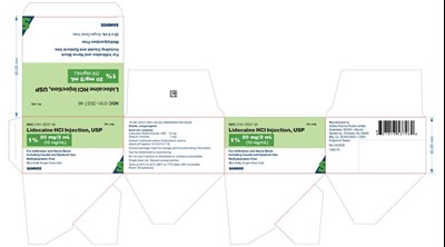 "image Description" (Sandoz Lido 20mg 2ml Car Lab)