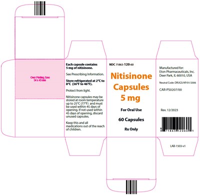 PRINCIPAL DISPLAY PANEL - 5 mg Capsule Bottle Carton - nitisinone 03