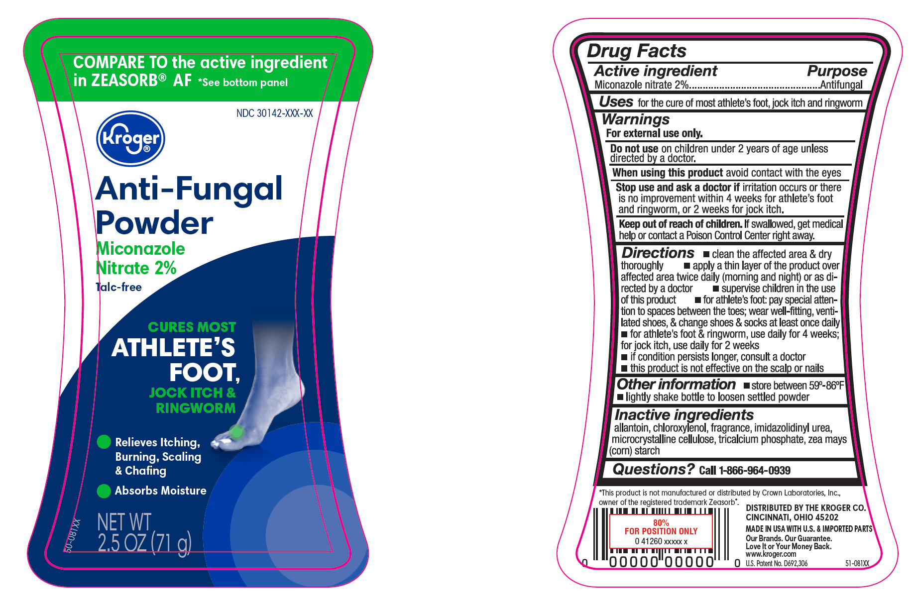 Miconazole Nitrate Powder- Images NDC30142-840