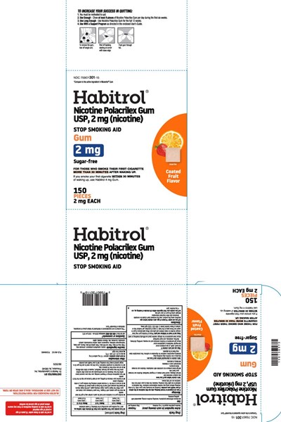 Nicotine Polacrilex (equal To 2 mg Nicotine) (Habitrol Nicotine Polacrilex 2 mg Fruit Coated Usp 1)