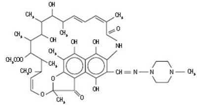 Chemical Structure - rifampin 01