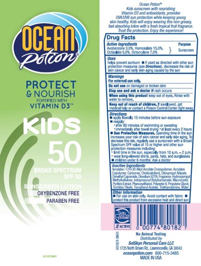 Principal Display Panelocean Potionprotect&amp; Nourishkids 50 (Op Spf50 8oz Kids Sunscreen Lotion 01)