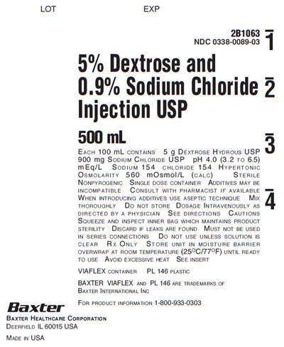 image-02.jpg Dextrose and Sodium Chloride Representative Container Label NDC 0338-0089-03 - image 02