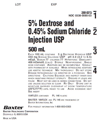 image-10.jpg Dextrose & Sodium Chloride Representative Container Label NDC 0338-0085-03 - image 10