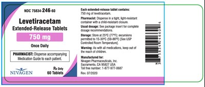 levetiracetam-07.jpg PRINCIPAL DISPLAY PANEL - 750 mg Tablet Bottle Label - levetiracetam 07