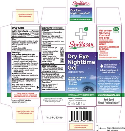 Similasandry Eye Nighttime Gelsterile Gel Eye Drops10 mL / 0.33 Fl Oz (Dry Eye Nighttime Gel 01)