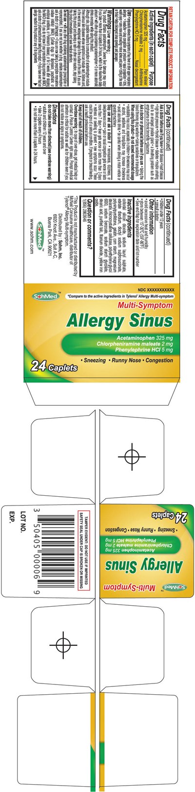 allergy-sinus-01.jpg Principal Display Panel - 24 Caplet Bottle Carton - allergy sinus 01