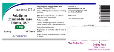 felodipine-fig3.jpg PACKAGE LABEL-PRINCIPAL DISPLAY PANEL – 5 mg (100 Tablet Bottle) - felodipine fig3