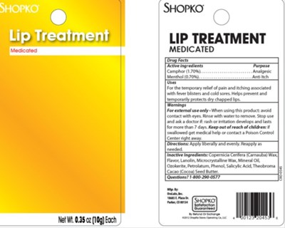 Front And Back Of Card (Shopko Lip Treatment)
